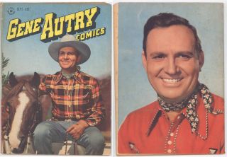 1947 Gene Autry Comics 9 Great Early Issue with Photo Covers