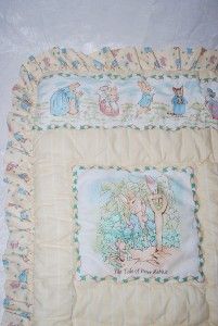 Quiltex Peter Rabbit Comforter Baby Crib Nursery Bedding Beatrix 