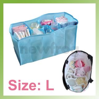 Mother Bag Baby Diaper Nappy Milk Bottle 7 Liners Travel Insert Tote 
