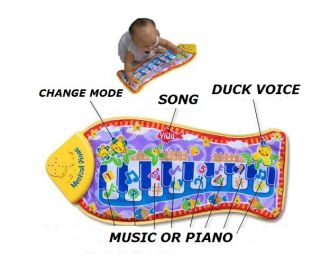   Pre School Kids Touch Music Singing Piano baby Toys Gym Play Mat Fish