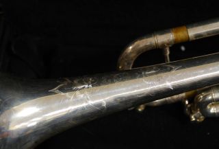 Selmer Bach TR200 Used Plays Great But Has Dents Silver Trumpet No 