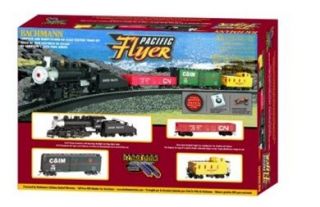 HO Gauge Bachmann 00692 Pacific Flyer Train Set with EZ Track and 