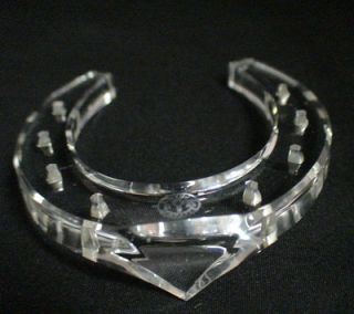 Vintage Baccarat Crystal Horseshoe Paperweight