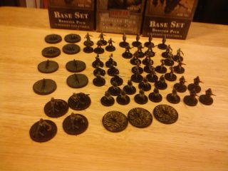 Axis Allies Miniatures Lot of 50 Japanese Infantry and Artillery Units 