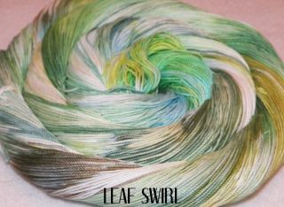 Leaf Swirl Hand Dyed Crochet Thread Aunt Lydias 10