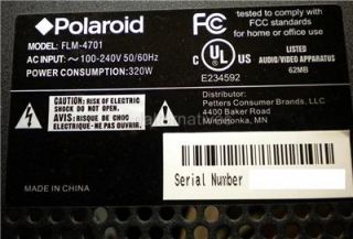 Repair Kit Polaroid FLM 4701 LCD TV Capacitors not Entire Board