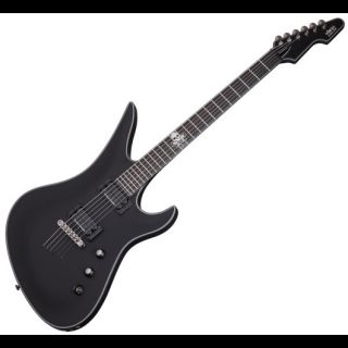 New Schecter Blackjack SLS Avenger Satin Black Passive Electric Guitar 