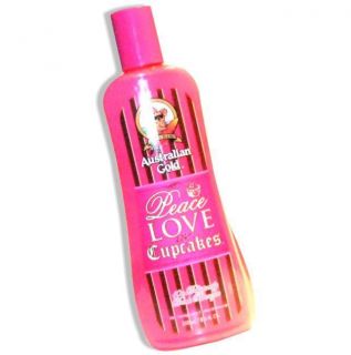 Australian Gold Peace Love and Cupcakes 10x Bronzer Tanning Bed Lotion 
