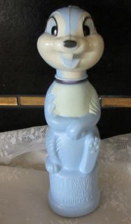 Vtg 60s Thumper Soaky Soakie Cartoon Toy Disney Bubble Bath Bottle 