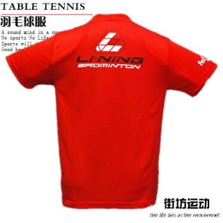 Li Ning Mens 2011 Sudirman Badminton FedEx Shirt 1010A