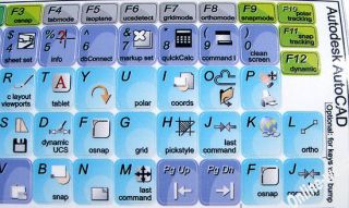 Autodesk AutoCAD Keyboard Stickers for Computers Laptop