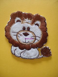 Embroidered Baby Lion Iron on Patch Sew on Motif Applique Embroidery 
