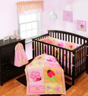 Baby Boom Lucky Ladybugs 6 Piece Crib Bedding Set