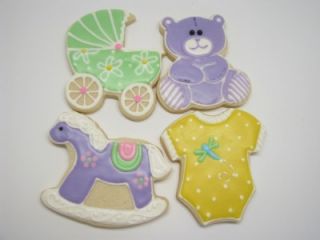 Wilton 4 Piece Baby Shower Theme Cookie Cutter Set