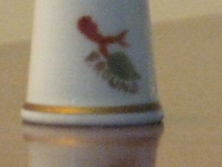Royal Worcester Thimble Robin Bakewell Round Signed