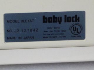 Baby Lock IMAGINE Home Serger Sewing Machine Model BLE1AT in Box