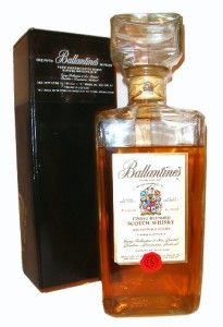 Ballantines Scotch Whisky Vintage Decanter Fifth   OLD & RARE
