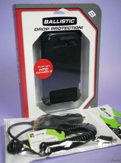New AGF Ballistic SG Shell Gell Black Rugged Case HTC Droid Incredible 