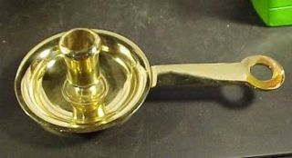 Heavy Brass Chamber Candle Stick Holder Baldwin Brass USA
