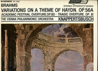 London STS 15027 Brahms Haydn Variations Knappertsbusch Overtures LP 