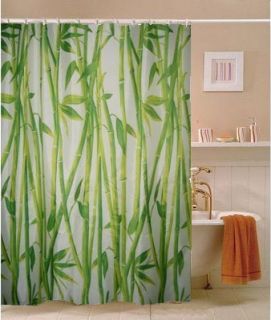 Elegance East Bamboo Fabric Shower Curtain M3005