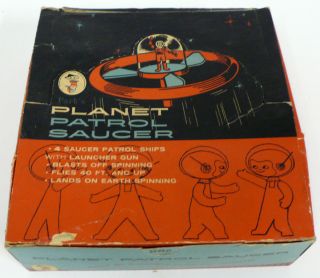 1950s Parks Planet Patrol Flying Saucer Robot Spaceman Ray Gun Space 