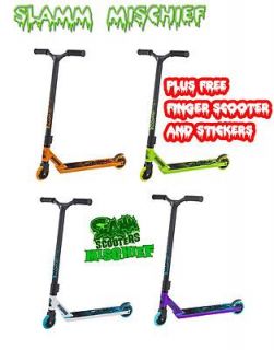   Mischief Stunt Scooter   with Free Sticker Pack and Finger Scooter
