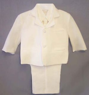 New Wholesale 4 Packs 5pc Boys Suits Ivory Beige Sizes 9 24 Months 
