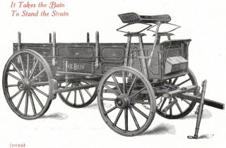 Bain Mountain Wagon Western Pioneer Hickory Antique Farm Victorian 