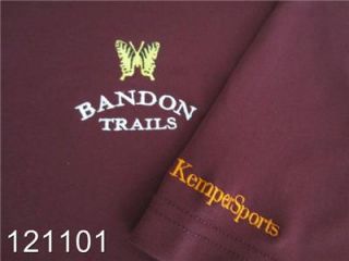 Bandon Trails Bandon Dunes Golf Resort Shirt by Antigua Maroon Size XL 