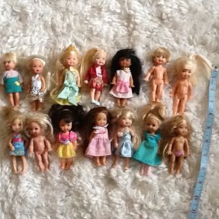 Lot of Barbie Kelly and her friends Ty lil doll 14 dolls total