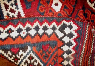 Antique 6x9 Handmade QASHQAI Shiraz Kilim Persian Carpet Area Rug 