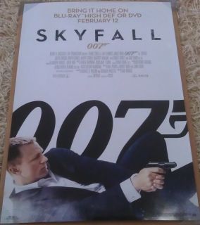 Skyfall Movie Poster 1 Sided Original 27x40 Daniel Craig