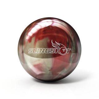 13lb Brunswick Slingshot Red Silver Bowling Ball