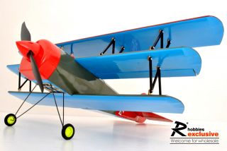 4ch rc ep 30 balsa wood triplane fokker dr 1 scale plane model number 