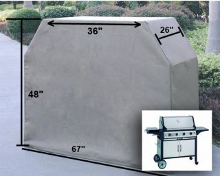    BBQ Barbecue Grill Cover 67Lx26Dx48 H Taupe New By Formosa Cover