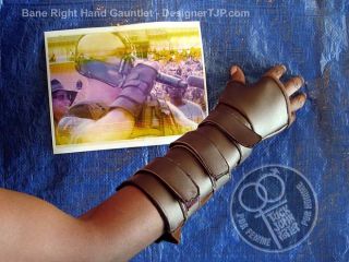 bane right hand gauntlet wrist guard movie accurate