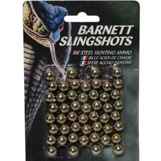barnett steel hunting slingshot ammo 38 cal 50 pack