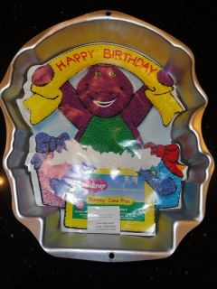 Wilton Barney Cake Pan 2105 3450 w insert Instructions Happy Birthday 