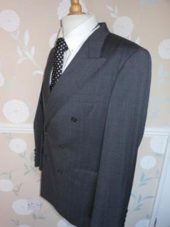 Mens EX Cond Chester Barrie of Savile Row Pure Wool Tailored Suit 42 