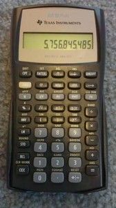 BA II PLUS Texas Instruments calculator, with manual, works great 