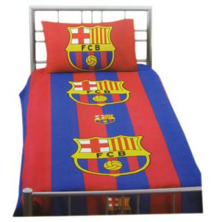 Barcelona Football Club Duvet Set Single Club Badge Official Brand New 