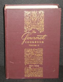 The Gourmet Cookbook Volume II by Nell D. Shehorn   Vintage Cook book