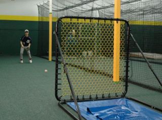 Pitch Back Baseball Softball Batting Cage Trainer Net