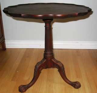 Imperial Grand Rapids Mahagony Ball Claw Table Estate