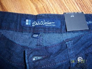   , MED RISE, STRETCH JEANS BY SALT WORKS NEW YORK CITY   SIZE 10P