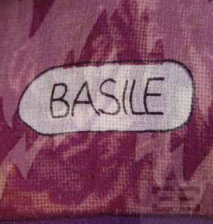 Basile 2pc Multicolor Silk Wool Floral Tie Dye Print Scarf Set New 