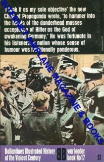 Ballantine Joseph Goebbels WW2 German Nazi Propaganda Minister SA 
