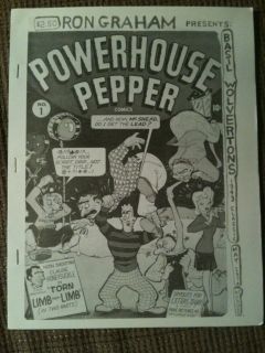 Powerhouse Pepper # 1 Basil Wolverton Comic Book with Posters 1974 