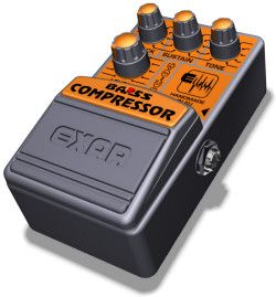only 5 items /EXAR / BASS COMPRESSOR BC 04 / analog pedal / handmade 